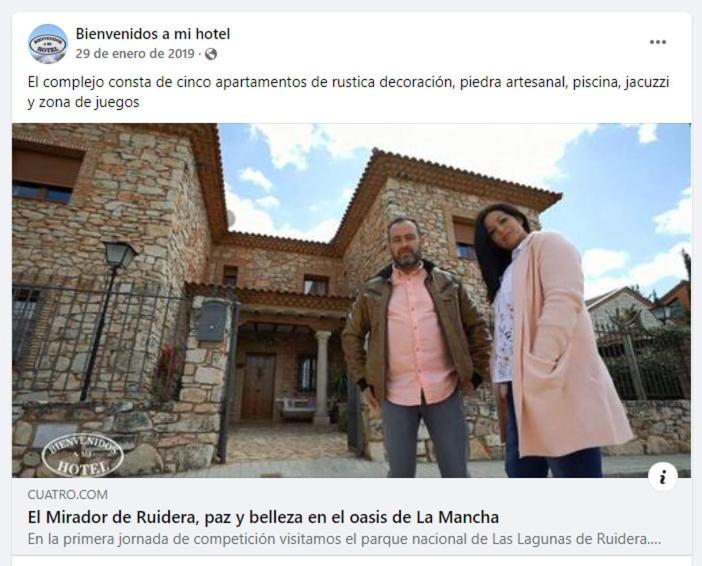 El Mirador De Ruidera Lejlighed Eksteriør billede